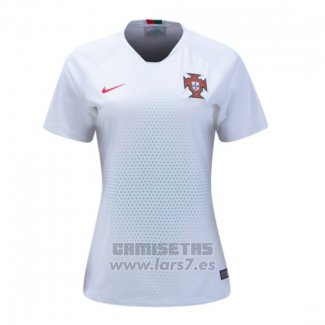 Camiseta Portugal 2ª Equipacion Mujer 2018