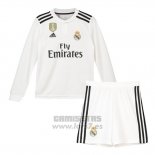 Camiseta Real Madrid 1ª Equipacion Nino Manga Larga 2018-2019