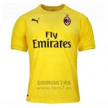 Tailandia Camiseta AC Milan Portero 2018-2019 Amarillo