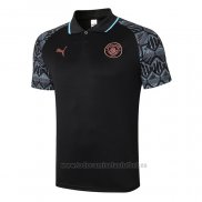 Camiseta Polo del Manchester City 2020-2021 Negro