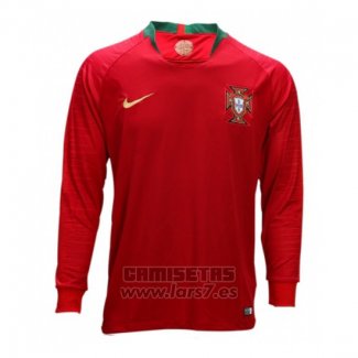 Camiseta Portugal 1ª Equipacion Manga Larga 2018