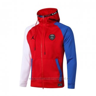 Chaqueta con Capucha del Paris Saint-Germain 2020-2021 Rojo