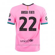 Camiseta Barcelona Jugador Ansu Fati 3ª Equipacion 2020-2021