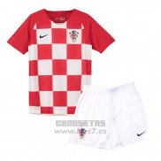 Camiseta Croacia 1ª Equipacion Nino 2018