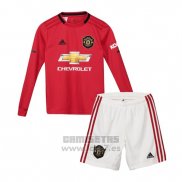 Camiseta Manchester United 1ª Equipacion Manga Larga Nino 2019-2020