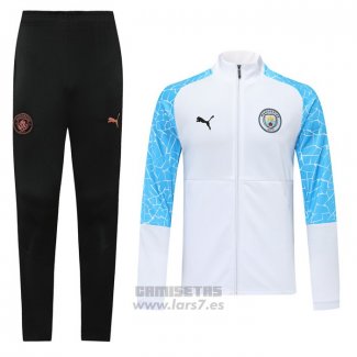 Chandal de Chaqueta del Manchester City 2020-2021 Blanco