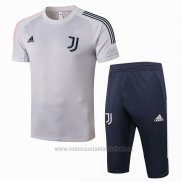 Chandal del Juventus Manga Corta 2020-2021 Gris