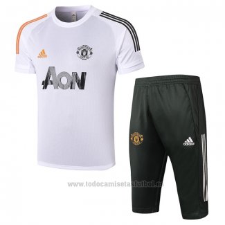 Chandal del Manchester United Manga Corta 2020-2021 Blanco