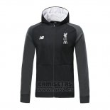 Chaqueta con Capucha del Liverpool 2019-2020 Negro