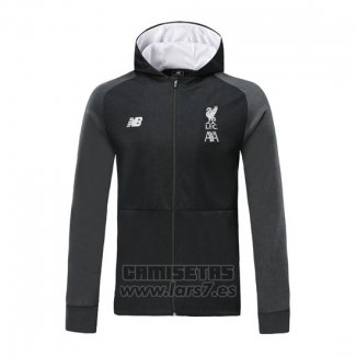 Chaqueta con Capucha del Liverpool 2019-2020 Negro