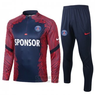 Chandal de Sudadera del Paris Saint-Germain 2020-2021 Azul