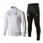 Chandal del Real Madrid Nino 2019-2020 Blanco y Oro