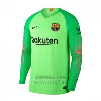 Camiseta Barcelona Portero Manga Larga 2018-2019 Verde