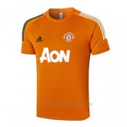 Camiseta de Entrenamiento Manchester United 2020-2021 Naranja