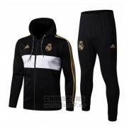 Chandal con Capucha del Real Madrid 2019-2020 Negro