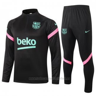 Chandal de Sudadera del Barcelona 2020-2021 Negro