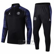 Chandal del Paris Saint-Germain 2019-2020 Negro y Azul