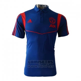 Camiseta Polo del Manchester United 2019-2020 Azul