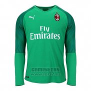 Camiseta AC Milan Portero Manga Larga 2019-2020 Verde