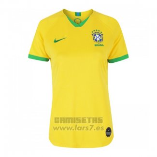 Camiseta Brasil 1ª Equipacion Mujer 2019