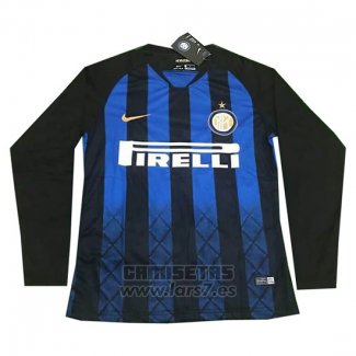 Camiseta Inter Milan 1ª Equipacion Manga Larga 2018-2019