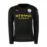 Camiseta Manchester City 2ª Equipacion Manga Larga 2019-2020 (2XL-4XL)