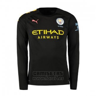 Camiseta Manchester City 2ª Equipacion Manga Larga 2019-2020 (2XL-4XL)