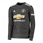 Camiseta Manchester United 2ª Equipacion Manga Larga 2020-2021