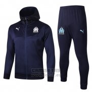 Chandal con Capucha del Olympique Marsella 2019-2020 Azul