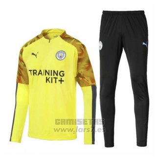 Chandal del Manchester City 2019-2020 Verde Fluorescente