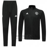 Chandal del Manchester United 2019-2020 Negro y Blanco