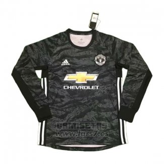 Camiseta Manchester United Portero Manga Larga 2019-2020 Negro