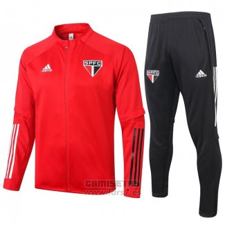 Chandal de Chaqueta del Sao Paulo 2020-2021 Rojo