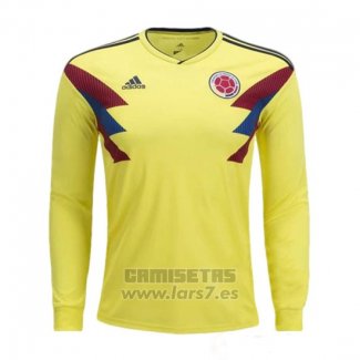 Camiseta Colombia 1ª Equipacion Manga Larga 2018