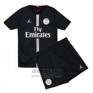 Camiseta Paris Saint-Germain 3ª Equipacion Nino 2018-2019 Negro