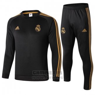 Chandal del Real Madrid 2019-2020 Negro y Oro