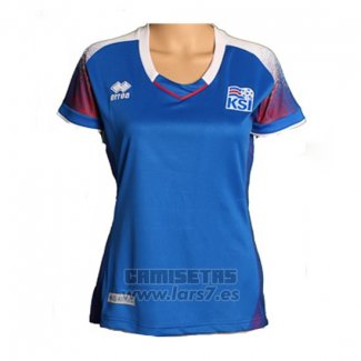 Camiseta Islandia 1ª Equipacion Mujer 2018