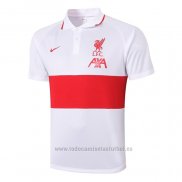 Camiseta Polo del Liverpool 2020-2021 Blanco