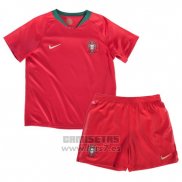 Camiseta Portugal 1ª Equipacion Nino 2018