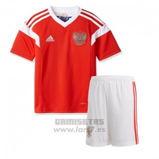 Camiseta Rusia 1ª Equipacion Nino 2018