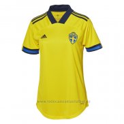 Camiseta Suecia 1ª Equipacion Mujer 2020