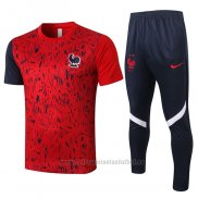 Chandal del Francia Manga Corta 2020-2021 Rojo