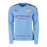 Camiseta Manchester City 1ª Equipacion Manga Larga 2019-2020 (2XL-4XL)