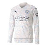 Camiseta Manchester City 3ª Equipacion Manga Larga 2020-2021