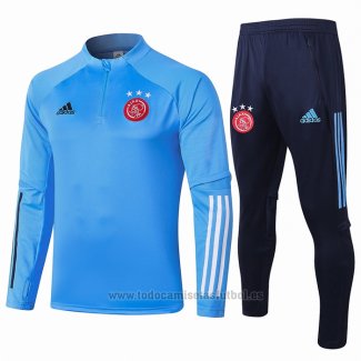 Chandal de Sudadera del Ajax 2020-2021 Azul