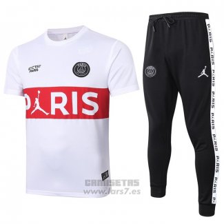 Chandal del Paris Saint-Germain Manga Corta 2020-2021 Blanco