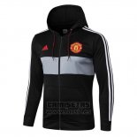 Chaqueta con Capucha del Manchester United 2019-2020 Negro