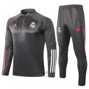 Chandal de Sudadera del Real Madrid 2020-2021 Gris