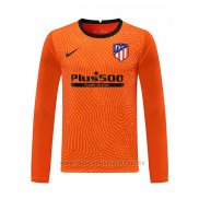 Camiseta Atletico Madrid Portero Manga Larga 2020-2021 Naranja