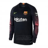 Camiseta Barcelona Portero Manga Larga 2018-2019 Negro